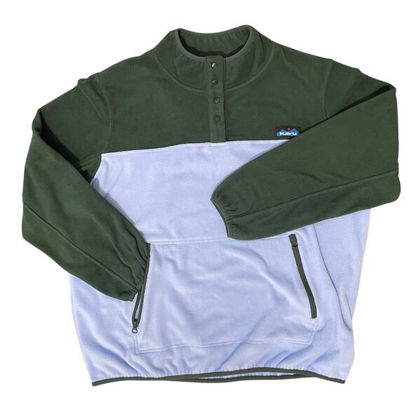 Kavu Cavanaugh Fleece Pullover Colorblock Lightweight Unisex Women’s XXL - Picture 2 of 16